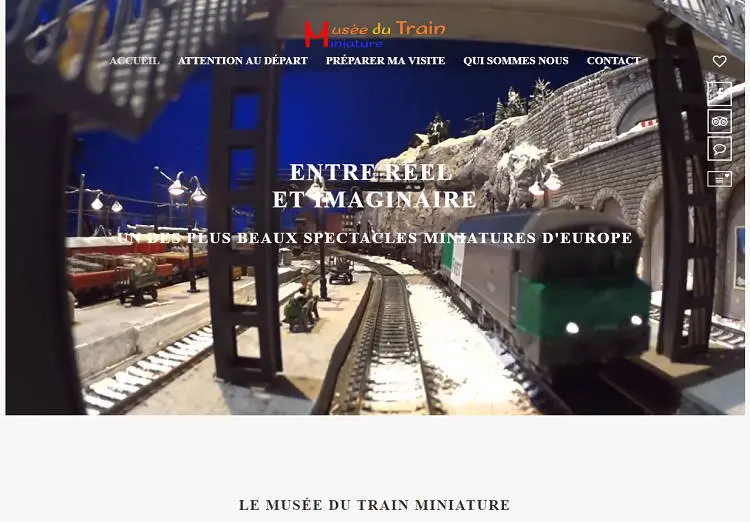 Création de site internet - Site vitrine ou e-commerce - Musée du Train Miniature