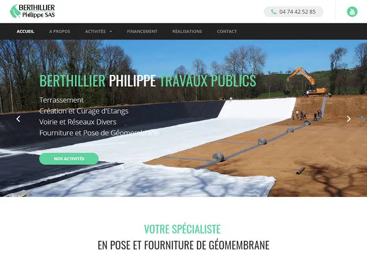 Création de site internet - Site vitrine ou e-commerce - Berthillier TP