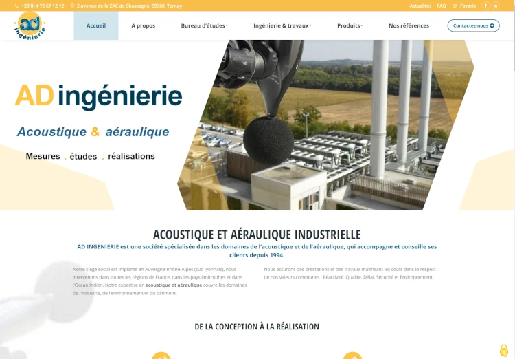 Création de site internet - Site vitrine ou e-commerce - Adingenierie