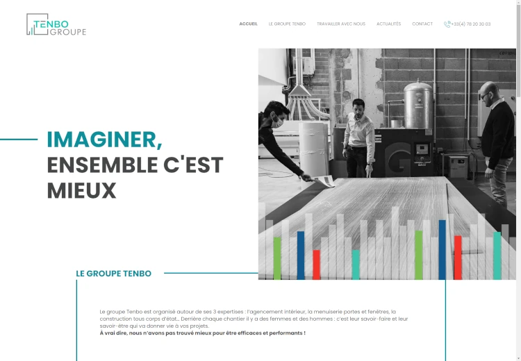Création de site internet - Site vitrine ou e-commerce - Groupe Tenbo