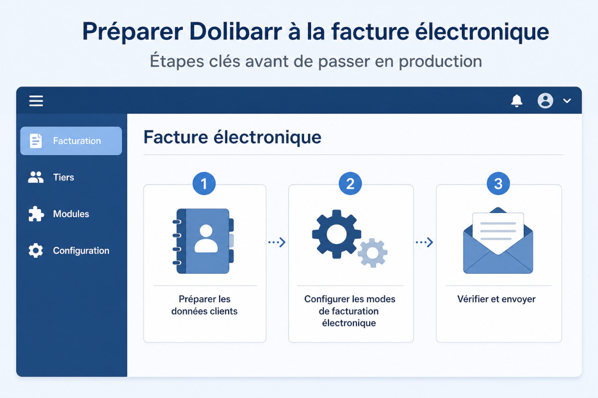 Weedoo Digital | solutions internet pour entreprise - Facturation électronique avec Dolibarr : notre guide pour s’y prérarer